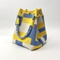 thumbnail image 7 of Lusa Vintage Stripe Color Block Knit Tote Bags for Women Fashion Simple Woven Bucket Bag Comfortable Durable Polyester Fixed Strap for Work & Commute Daily Use F One Size, 7 of 7