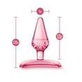 Eden Small Tapered Anal Plug StayPut Base Waterproof TPE Butt Plug for