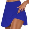 thumbnail image 2 of Feancey Women's Golf Skirts,Athletic Skorts for Women Tummy Control Tennis Skirts Summer Stretchy High Waisted Golf Skort Blue XL, 2 of 6