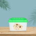 thumbnail image 4 of 2pcs Reptile Feeding Terrarium Pet Portable Small Reptile Cage Fish Tank Handheld Small Pet Box Transparent Tortoise Tank Breeding Case, 4 of 6