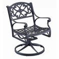 thumbnail image 1 of Bowery Hill Traditional Black Aluminum Outdoor Swivel Rocking Chair, 1 of 4