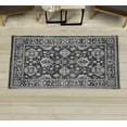 thumbnail image 1 of Ethnic Decorative Rug, Traditional Colored Folk Floral Ornaments Botanical Composition Cultural Design, Quality Carpet for Bedroom Dorm and Living Room, 6 Sizes, Dark Grey, by Ambesonne, 1 of 1