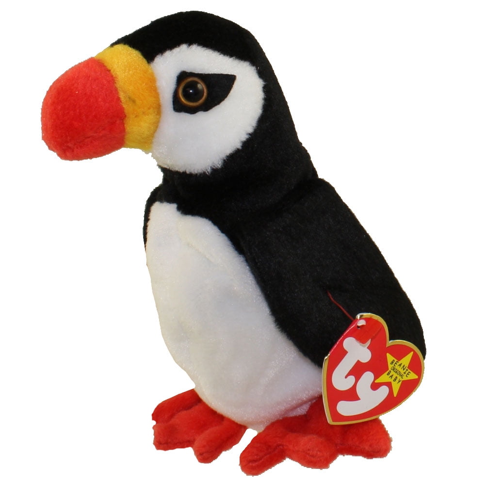 K111-PUFFIN SMALL CUTE PLUSH BABY BIRD ARK TOYS SOFT TOY PUFFIN WITH BEANS 