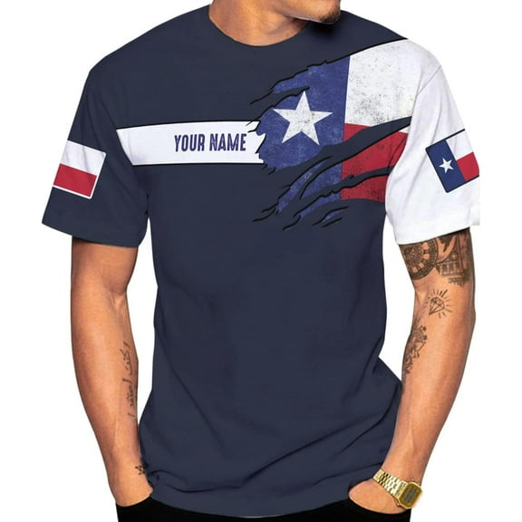 Personalized Name Texas Flag and Map Dont Mess with Texas Shirts 3D Unisex Shirt for Men Women Adult Size S-5XL (S)