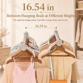 thumbnail image 6 of 600lb Heavy Duty Clothes Rack Stainless-Steel Garment Rack with Shelf Clothing Rack for Hanging Clothes with Wheels Rolling Clothes Rack with Double Rods Clothes Drying Rack,47.25"L×65"H×16.54"W, 6 of 11
