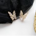 thumbnail image 2 of 1 Paire S925 Argent Aiguilles Papillon Boucles Doreilles, Mode Temprament Tiss Main Papillon Boucles Doreilles, 2 of 5