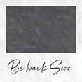 thumbnail image 1 of Be Back Soon Classic White 7 x 7 Wood Tabletop Chalkboard Message Block Sign, 1 of 3