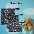 thumbnail image 5 of kiskick Zipper Closure Diaper Bag: Fine Knitted Polyester Diaper Pouch with Creative Pumpkin Pattern for Home Use, 5 of 8
