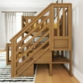 thumbnail image 6 of Twin Over Full Low Bunk With Staircase, Pecan, 6 of 11