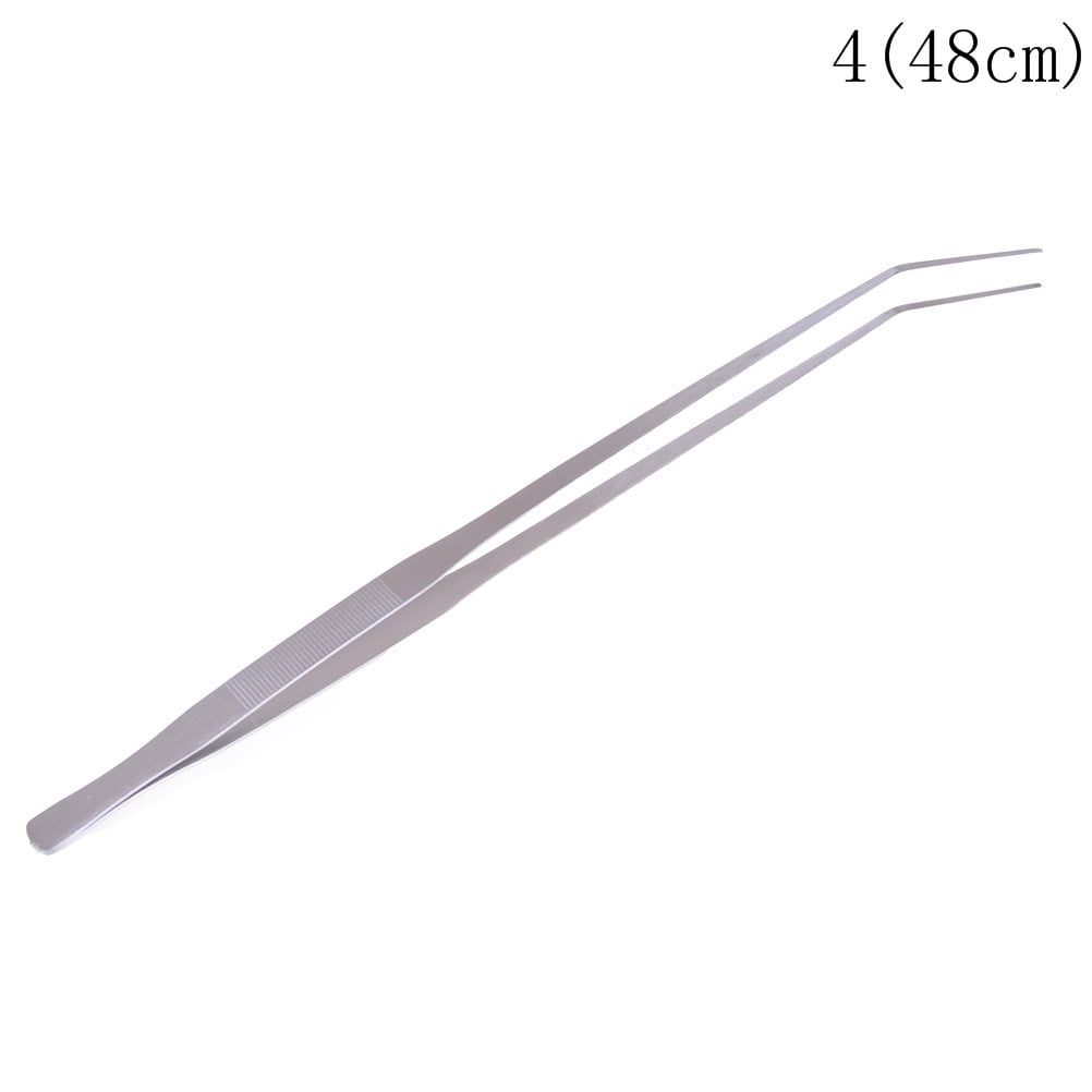 (NO4)38/48cm Aquarium Live Tank Curve Plant Long Tongs Stainless Steel