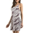 thumbnail image 2 of Womens Summer Spaghetti Strap Dress Casual Color Block Printed Cami Sundress with Pockets, 2 of 8