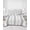 Gray, White, Silver, variant on Quilts Full Size, Sage Green Striped Soft Comforter Bedding Set for Bed, Watercolor Abstract Vertical Stripes Ombre Lightweight Quilted Bedspread with Pillow Cover(2 Pieces) All Season, 78x90 Inch