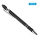 thumbnail image 3 of Bolígrafo Uxcell con punta de stylus, bolígrafo metálico, tinta negra, punta media de 1.0 mm, estilo 1, paquete de 6 en negro, 3 of 6