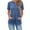 Blue, variant on ZZwxWA Short Sleeve Hoodies for Women Pullover Oversized Sweatshirts Trendy Casual Shirts Tunic Tops with Kangaroo Pocket