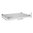 thumbnail image 2 of Silver Stainless Steel 75.5*46.5*9.5cm Adjustable Workbench Lower Shelf 220-pound Load-bearing Shelf Under The Table, 2 of 10