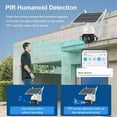 4MP 4G Solar Security Camera 2K Wireless Human Detection CCTV Video