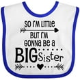 thumbnail image 3 of Inktastic So I'm Little, but I'm Gonna Be a Big Sister Girls Baby Bib, 3 of 4
