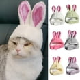 thumbnail image 2 of Cartoon Cat Hat with Sparkling Bunny Ears - Extra Soft Washable - Cosplay Pet Headgear - Photography Prop for Party, 2 of 8