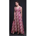 thumbnail image 3 of Bimba Floral Women Summer Printed V Neck Long MaxiÂ&nbsp;DressÂ&nbsp;Holiday Resort Wear-X-Large, 3 of 5