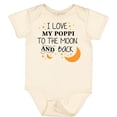 thumbnail image 3 of Inktastic I Love My Poppi to the Moon and Back Boys or Girls Baby Bodysuit, 3 of 5