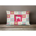 thumbnail image 3 of Carolines Treasures CK5851PW1216 Japanese Terrier Love Canvas Fabric Decorative Pillow, Red, 12H x16W, multicolor, 3 of 3