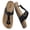 Black, variant on Unisex Flip Flops with Cork Footbed & Arch Support, Adjustable Strap Lightweight Summer Beach Thong Sandals for Men & Women