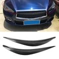 thumbnail image 4 of Par de pegatinas de fibra de carbono para faros delanteros, cejas y párpados, compatibles con Infiniti Q50 2014-2018., 4 of 14