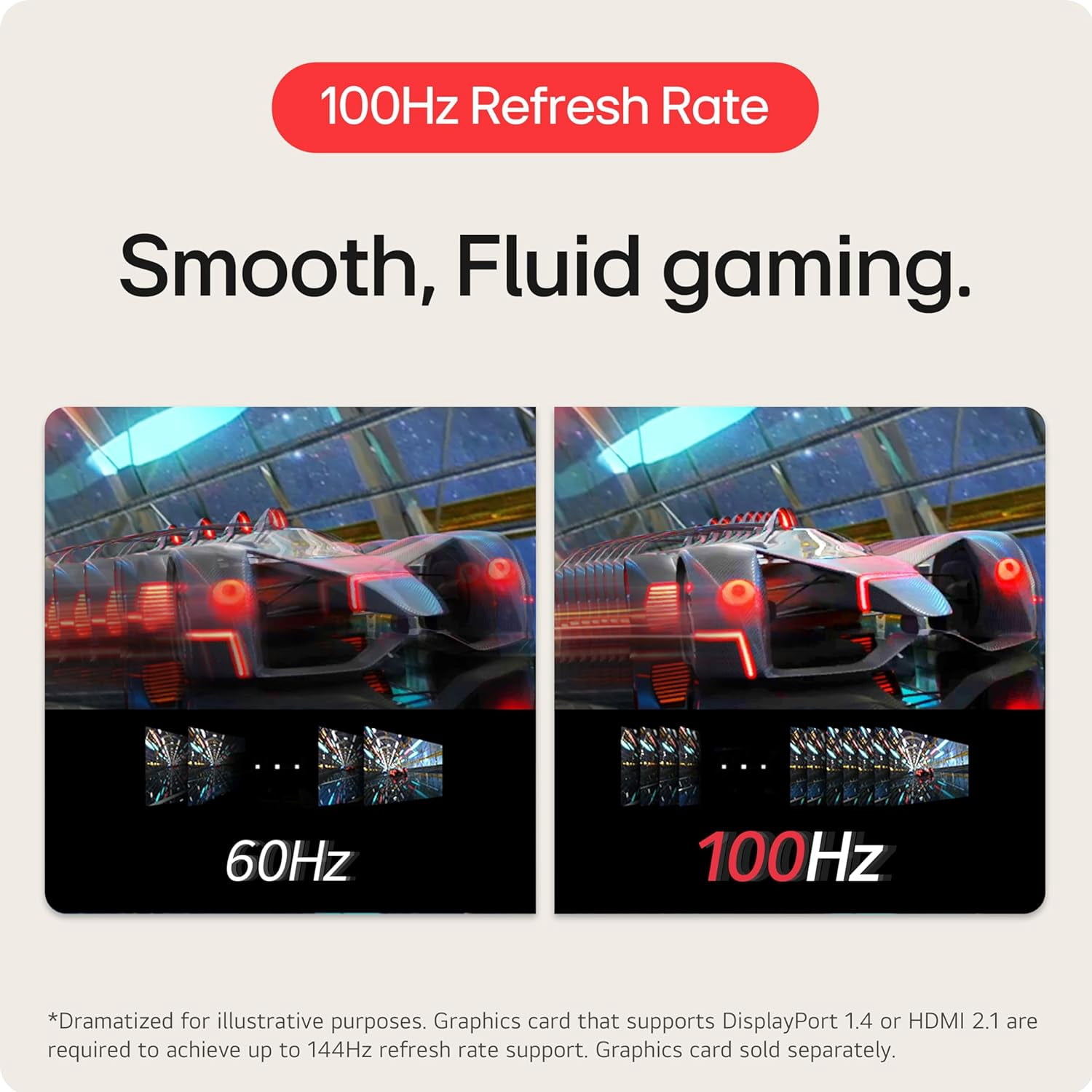LG 32" FHD Curved 100Hz Monitor with FreeSync - 32MR50CS