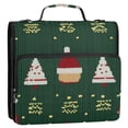 thumbnail image 5 of FORMRS Zipper Binder with Shoulder Strap 2-inch Ring 500 Sheet Capacity File Bag, Christmas Santa Hats, 5 of 5