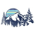 thumbnail image 2 of Men's Lost Gods Blue Mountain Range Scene  Graphic T-Shirt, 2 of 5