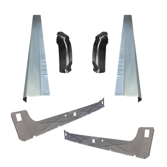 Fit For Chevy Silverado 99-07 4DR EXT Cab Inner & Outer Rocker Panels With Cab Corners