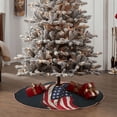 thumbnail image 4 of Sikiie American Flag Christmas Tree Skirt, Christmas Tree Decorations, Christmas Decor, Tree Mat Decoration(30-48IN)-36", 4 of 6