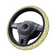 thumbnail image 4 of Elastic Steering Wheel Cover, Tropical Lemon Stretch Thickening Car Steering Wheel Cover Women Men, Steering Wheel Protector Universal 15 in, 4 of 7