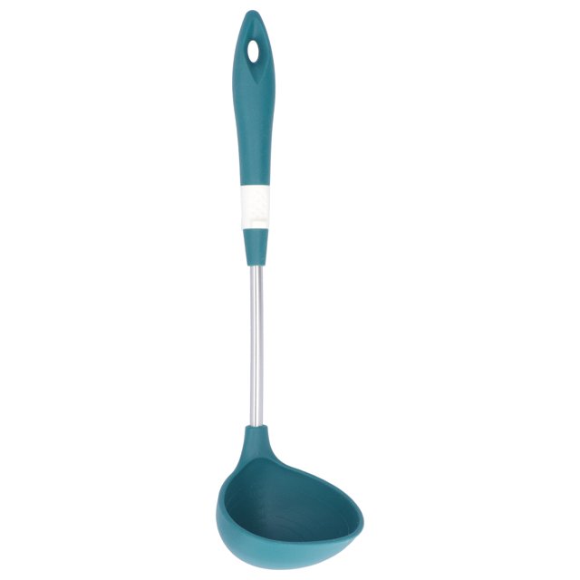 Utensilios de cocina de silicona, aislamiento térmico de acero inoxidable, antiescaldado, agarre cómodo, cuchara para utensilios de cocina