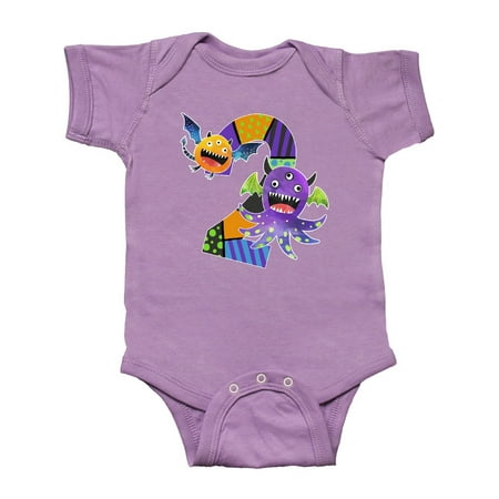 

Inktastic Fun Monsters Second Birthday Gift Baby Boy or Baby Girl Bodysuit