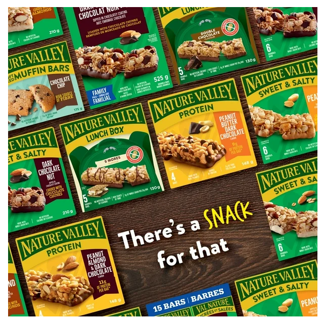 Nature Valley Granola Bars, Sweet and Salty Nut, Peanut, 6 Bars x 35g, 210g (4 Pack)