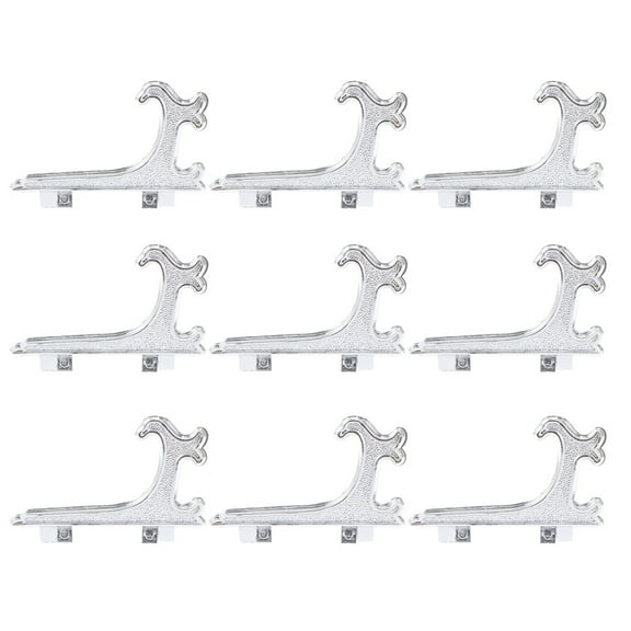 Gymnture 12pcs Plate Display Stands Easel Photo Holder for Picture Books Albums Silver