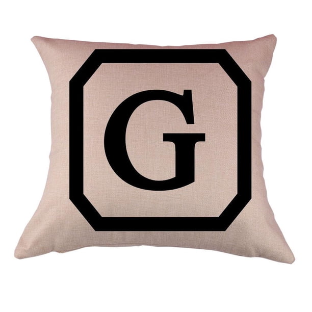De Almohada, Decoraciones Para Sofá cinturo Cojín De Almohada Letras Letra inicial g