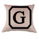 thumbnail image 1 of De Almohada, Decoraciones Para Sofá cinturo Cojín De Almohada Letras Letra inicial g, 1 of 5