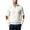 White, variant on Mens Mock Neck Knit Jacket Full Zip Cardigan Sweater with Jacquard Texture and Suede Like Elbow Patch Panels White XL