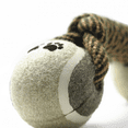 thumbnail image 2 of Dog Training Ball on Rope, Cotton Rope Ball, Tug Ball Toy,, 2 of 5