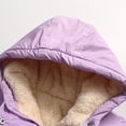 thumbnail image 7 of Kogui Toddler Fleece Lined Jacket Girls Fleece Lined Jacket Warm Windproof Hooded Zip Up Kids Winter Coat with Pockets Sizes 1-14Y (Light Purple,3-4 Years), 7 of 7