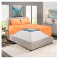 thumbnail image 4 of Huang zhong wen Extra Deep Pocket Sheets - Fits Mattress 18-24 Inches Deep, Extra Deep Pocket Queen Sheets Sets, 4 Piece Queen Size Sheets, Queen Sheets Deep Pocket, Apricot Buff Orange Queen, 4 of 6