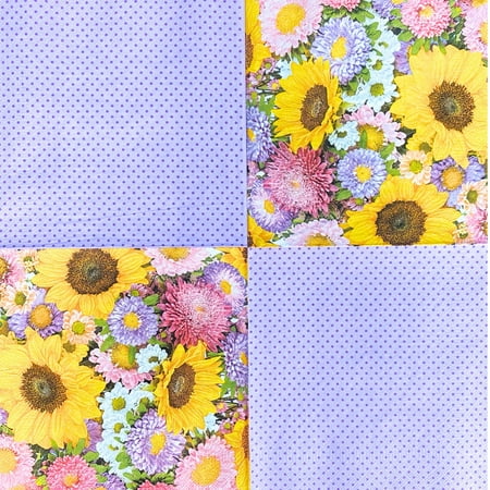 Keep Unique Fall Flower Everyday Napkins, Decoupage Paper Napkins, Assorted Color, 20/Pack