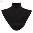 thumbnail image 2 of Zhaomeidaxi Womens  Modal False Collar Fake Muslim Turtleneck Neck Collar Half Top Mock Blouse Collar Detachable Hijab Neck Warmer Scarf, 2 of 5