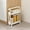 A, variant on ROLKFUK Organizing Racks 2-Tier Stainless Steel Slim Rolling Cart with Lockable Wheels, Space-Saving Organizer for Bathroom & Kitchen, Ideal for Narrow Gaps