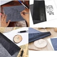 thumbnail image 2 of Pack of 25 9x13 Inches Carbon Graphite Copy Paper Carbon Transfer Paper Erasable Reusable Wide Application Clear Pattern Line Integrity Graphite Papers, 2 of 10
