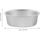 thumbnail image 1 of Molde ovalado para tarta de queso, antiadherente, de aleación de aluminio, para hornear tartas de queso, pastel de gasa, pastel de frutas, 4 unidades, 1 of 7