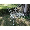 thumbnail image 2 of Hi-Line Gift Ltd 78620-S-WT White Metal Garden Butterfly Chair, 2 of 2