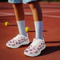 thumbnail image 6 of CHAQLIN Girls Lightweight Sneakers Kids Lace-up Tennis Running Shoes Breathable Walking Shoes for Toddler, 6 of 9